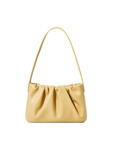 Sling bag women korean style wrinkled high quality pu soft leather new design cross body beg shoulder bag for women