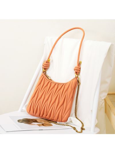 Underarm bag for women quilted soft PU leather hobo bag shoulder bag lady handbags