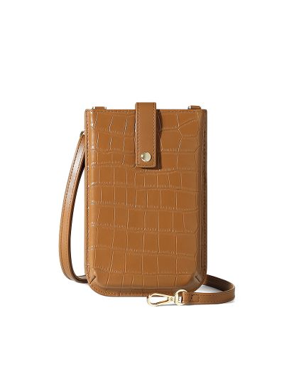Sling Bag women alligator grain pu leather new design korean style mini cross body phone beg sling ladies handbag