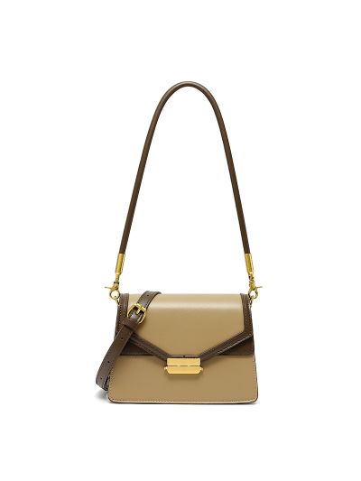 High Quality PU Leather Ladies Shoulder Cross Body Flap Bag Saddle Bag