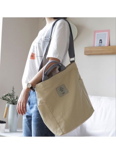 Leisure Girls Large Canvas Tote Fabric Shoulder Bag