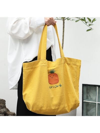 Fruit Quality Large Canvas Tote Fabric Bag