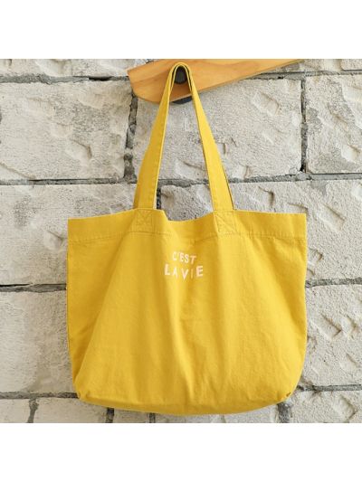 Relaxed Style Canvas Tote Large Fabric Bag Cloth Handbag