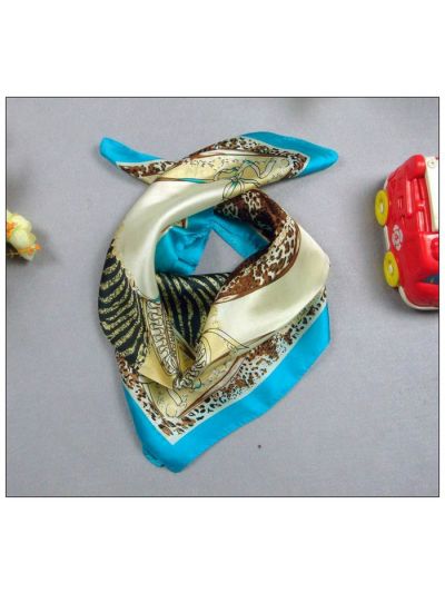 Zebra Small Square Silk Scarf 33111