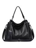 High-Quality Retro Soft Genuine Leather Cowhide Handbags Tote Shoulder Bag Two Ways Bag