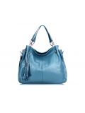 High-Quality Retro Soft Genuine Leather Cowhide Handbags Tote Shoulder Bag Two Ways Bag