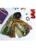 Digital Print Long Silk Scarf 87002