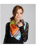 Colorful Big Square Silk Scarf 31011