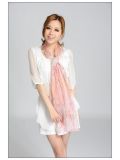 Printed Long Silk Scarf 02004