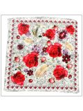 Digital Print Small Square Silk Scarf 79006