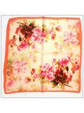 Digital Print Small Square Silk Scarf 79009