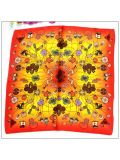 Digital Print Small Square Silk Scarf 79014