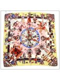 Digital Print Small Square Silk Scarf 79017