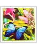 Digital Print Small Square Silk Scarf 79021