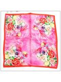 Digital Print Small Square Silk Scarf 79030