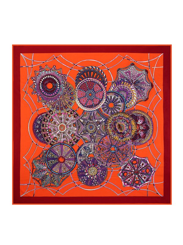 Welkin Fashion-06241 Twill Silk & Polyester 130*130 Scarf Kerchief