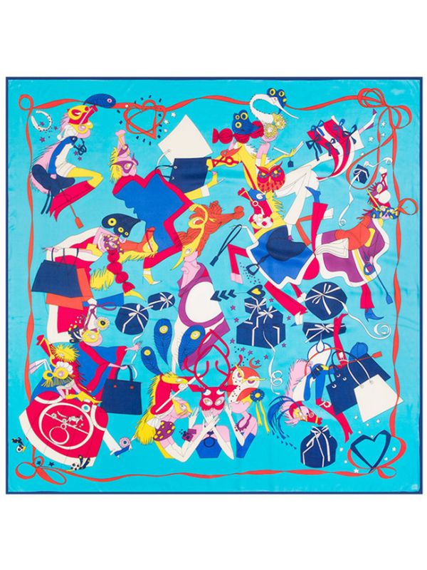 Handbags Silk Ribbon Pattern-fsdf1-1  Twill Silk & Polyester 130*130 Scarf Kerchief