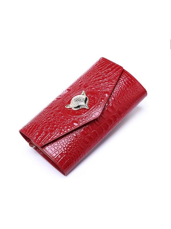 The Fox Fashion New Style-QB043 Napa Cowhide Leather Purse Wallet 