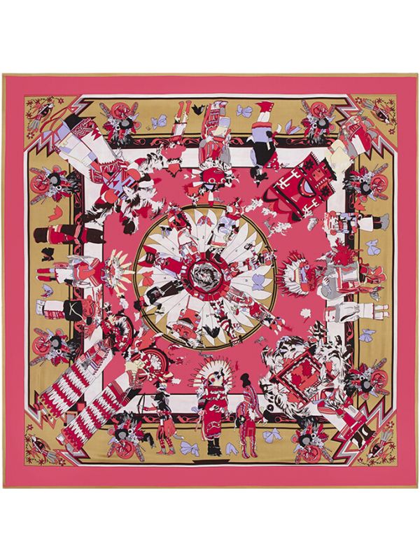 Myth Doll-0472 Twill Silk & Polyester 130*130 Scarf Kerchief