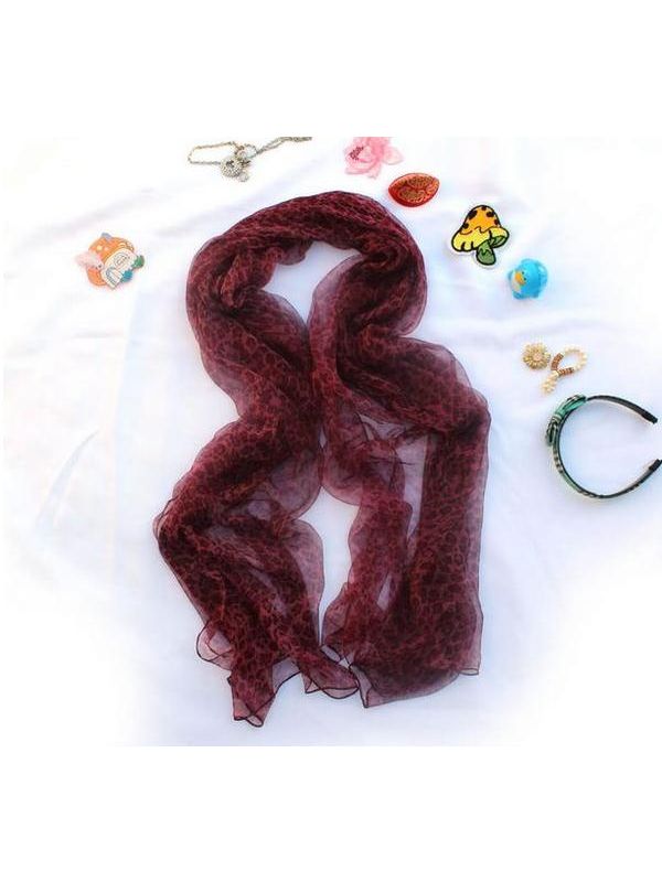 Leopard-Q332001 Silk Scarf
