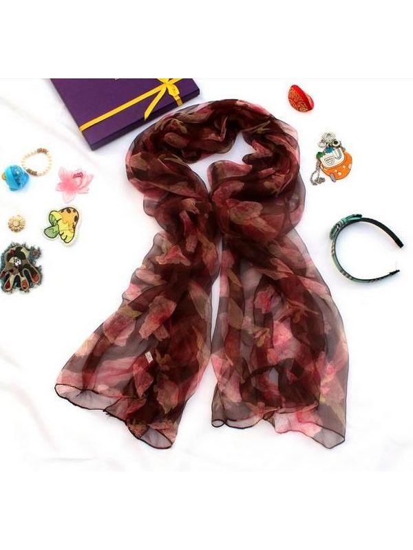 Petals-Q332013 Silk Scarf