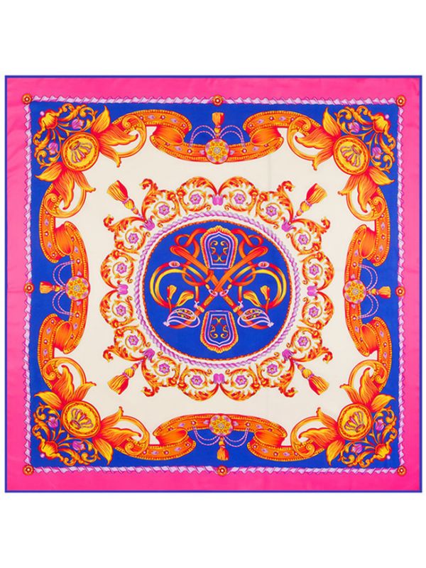 Thread Metal-sdf33 Twill Silk & Polyester 130*130 Scarf Kerchief