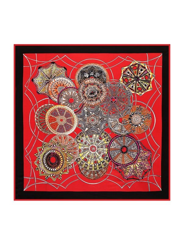 Welkin Fashion-06243 Twill Silk & Polyester 130*130 Scarf Kerchief