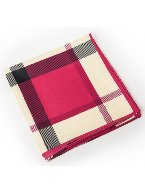 Lattice-0293 Twill Silk & Polyester 130*130 Scarf Kerchief