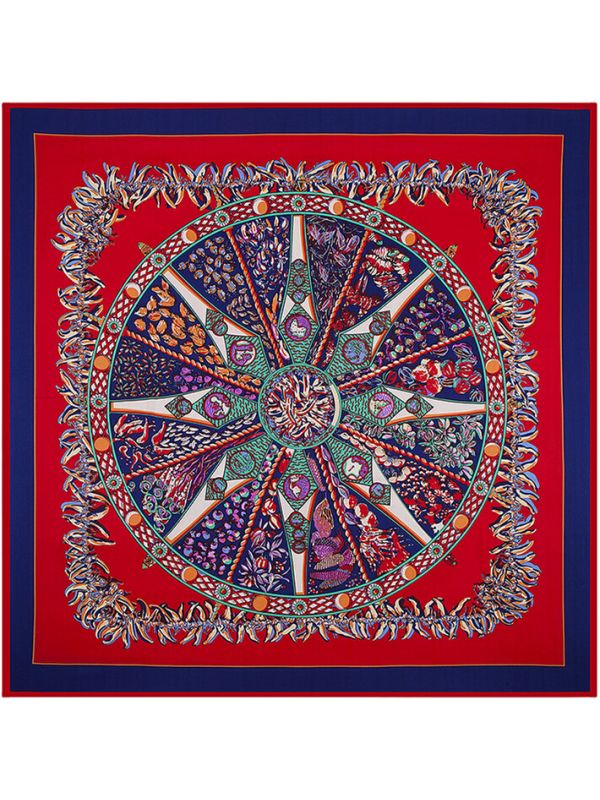 Small Pepper-4f3dd3 Twill Silk & Polyester Scarf Kerchief