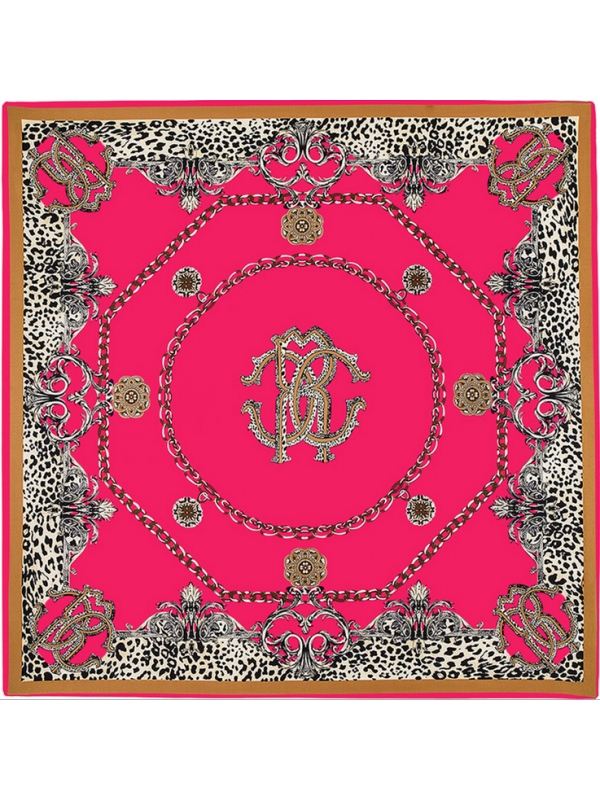 Classic Tiger Leopard-0104 Twill Silk & Polyester Scarf Kerchief