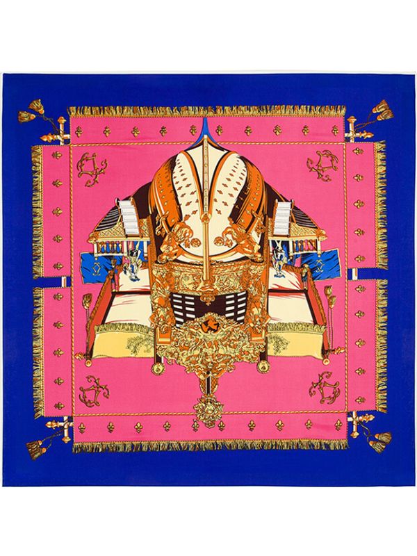 France Royal Court-0274 Twill Silk & Polyester Scarf Kerchief