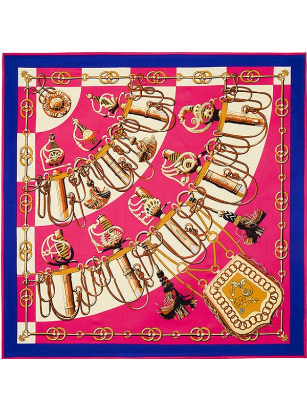 Saber High-Grade-3334 Twill Silk & Polyester 130*130 Scarf Kerchief