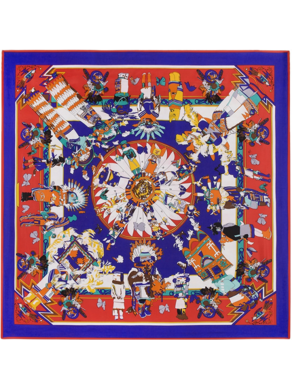 Myth Doll-0474 Twill Silk & Polyester 130*130 Scarf Kerchief