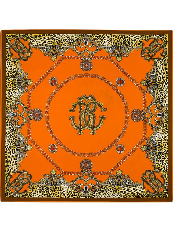 Classic Tiger Leopard-0105D Twill Silk & Polyester Scarf Kerchief