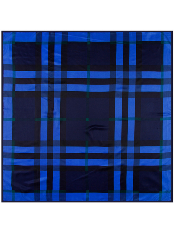 Lattice Fringe-0175 Twill Silk & Polyester Scarf Kerchief