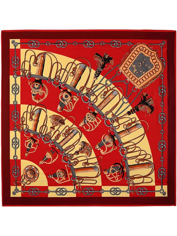 Saber High-Grade-3335 Twill Silk & Polyester 130*130 Scarf Kerchief