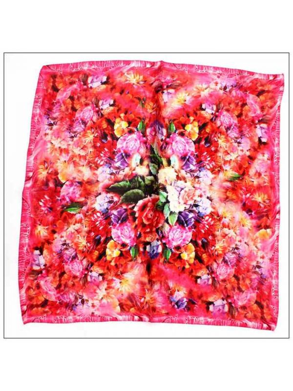 Digital Print Small Square Silk Scarf 79036