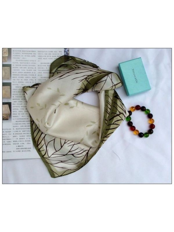 Autumn Small Square Silk Scarf 33020