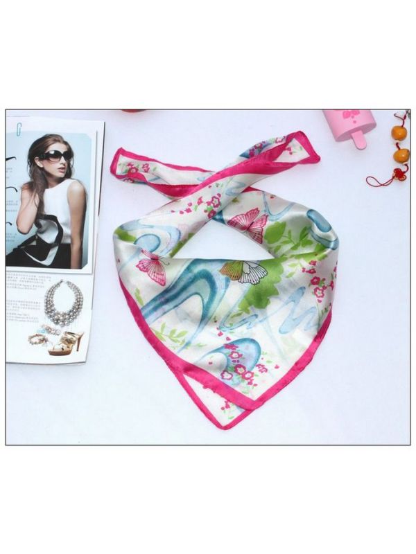Butterfly Small Square Silk Scarf 33042