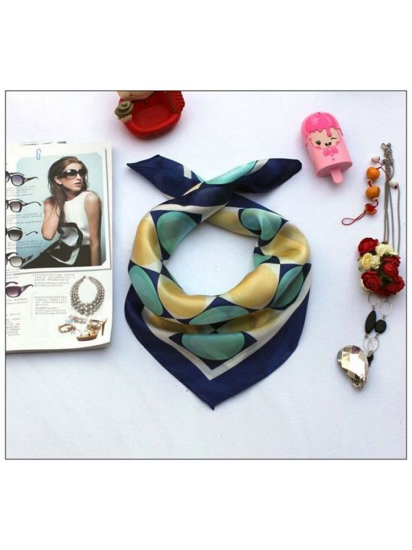 Geometry Small Square Silk Scarf 33044