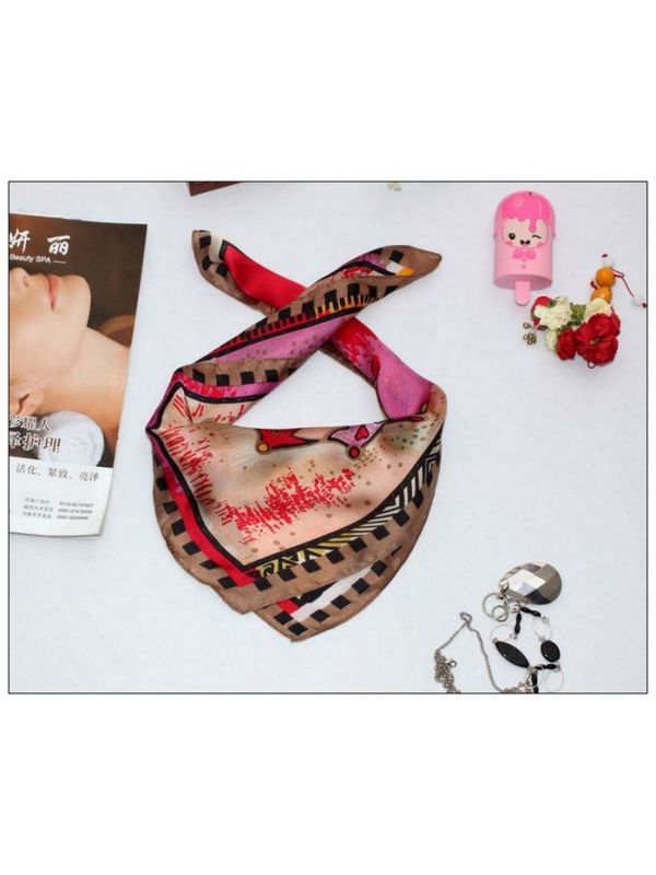 Sun Small Square Silk Scarf 33055