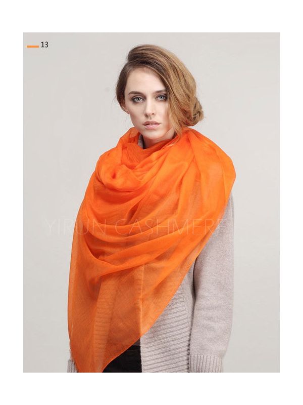 Inner Mongolia Super Soft 300NM 100%Pure cashmere women Scarf-C11018Y-13
