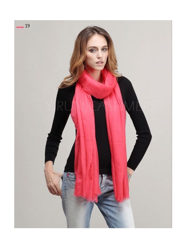 Inner Mongolia Super Soft 300NM 100%Pure cashmere women Scarf-C11018Y-19