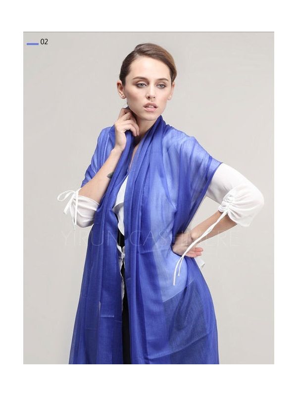 Inner Mongolia Super Soft 300NM 100%Pure cashmere women Scarf-C11018Y-2