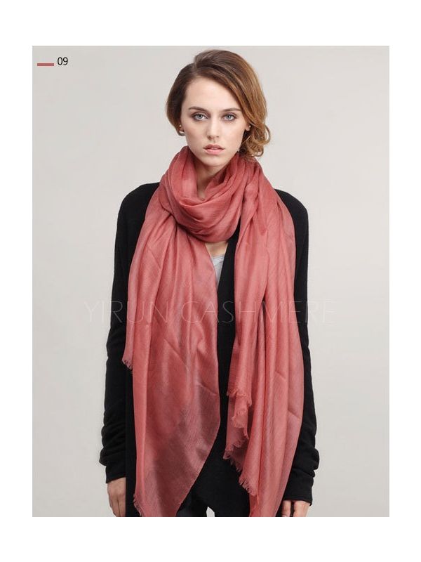 Inner Mongolia Super Soft 300NM 100%Pure cashmere women Scarf-C11018Y-9